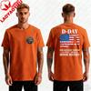 Men DDay 82nd Anniversary 19442026 TShirt Normandy Honor History US Flag Soldier Print DoubleSided Casual Cotton Tee Tops
