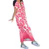Women Summer T-shirt Shift Dress Leopard Print Short Sleeve V Neck