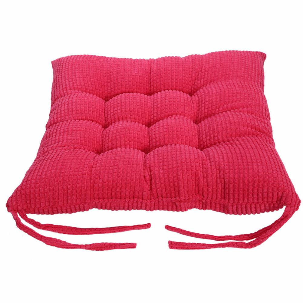 DYS Home Decor 40x40cm Pure Color Square Silná podložka na sezení Polštář Vázanka na židli