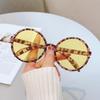 New Vintage Circular Sunglasses Women Men Brand Round Sun Glasses Female Oval Eyewear Oculos De Sol for Male Female Eyeglasses