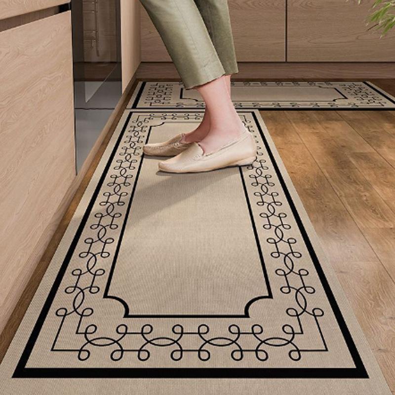 Minimalistická luxusní kuchyňská podložka z křemeliny odolná proti skvrnám, savá, snadná údržba, protiskluzová, rychleschnoucí rohožka ke dveřím
