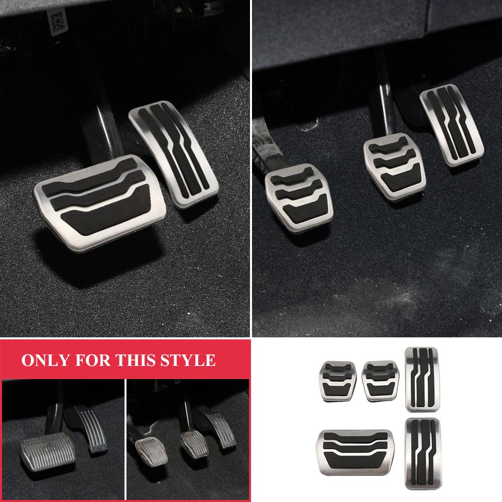 Stainless Steel Acclerator Pedal Covers for Ford Focus MK2 MK3 Kuga Escape 2013-2019 LHD AT MT Car Modification Accessories