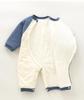 120g Thick Quilted Unisex Newborn Jumpsuit: Warm Cotton Autumn/Winter Baby Crawling Outerwear
