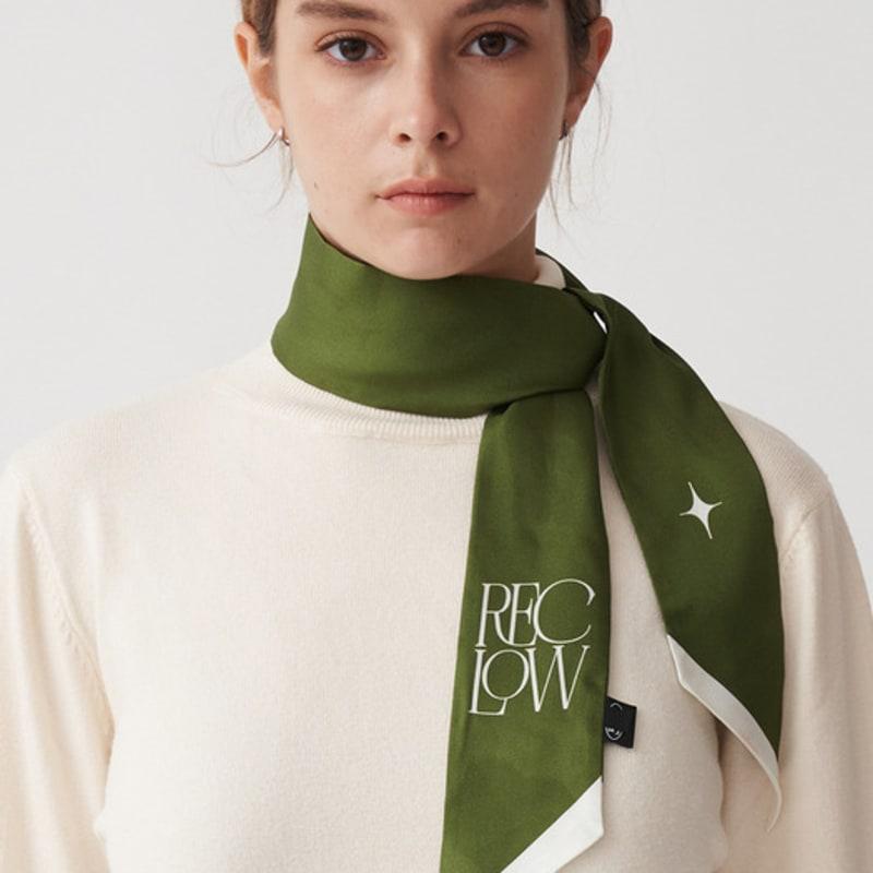 RECLOW [Reclow X Artnom] ART SHINE Long Scarf KHAKI