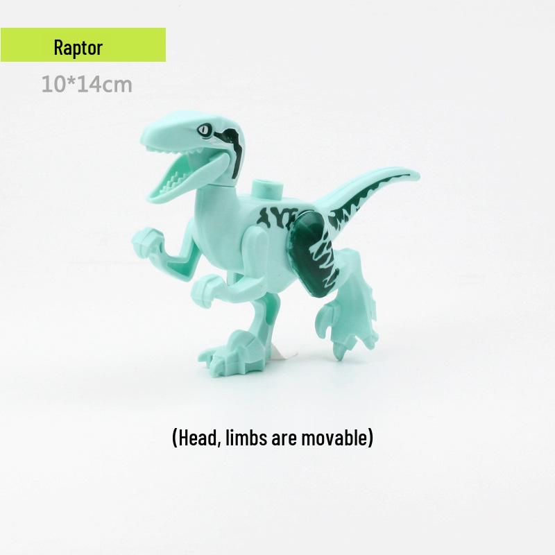 Compatible LEGO Large Building Blocks & Animal Accessories: Dinosaur, Crocodile, Tiger, Giraffe, Chicken, Dog, Cat.