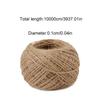 100M/Roll Jute Twine Hand-woven Cord String  For Handmade Craft Baking Decoration Packing Gift Box