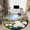 1pc Floral Landscape Chair Carpet for Office, , Non-slip Carpet, Very Suitable for Offices, farmhouses,Outdoor Carpet Yy251120038