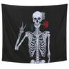 Skeleton Pattern Wall Tapestry Wall Hanging Mat Carpet for Bedroom Dorm Home Background Decor