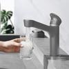 White Bathroom Basin Faucet Brass Black/Chrome Deck Mounted Single Handle Spray Cold And Hot Water Sink Tap Crane Creative