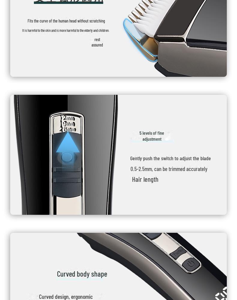 2021 Baby & Adult Electric Hair Clippers - Cross-border Shaving & Children's Hair Trimmer