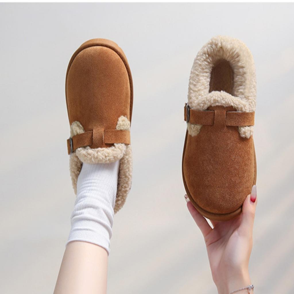 Książka, Wełniane buty, Buty damskie, Na grubej podeszwie, Pluszowe, Grube, Śniegowce, Buty damskie w dużych rozmiarach