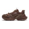 Li Ning Xingji Dämpfung, abriebfest, atmungsaktiv, niedriges Profil, klobige Sneaker für Damen, hellbraun, AGCV354-4