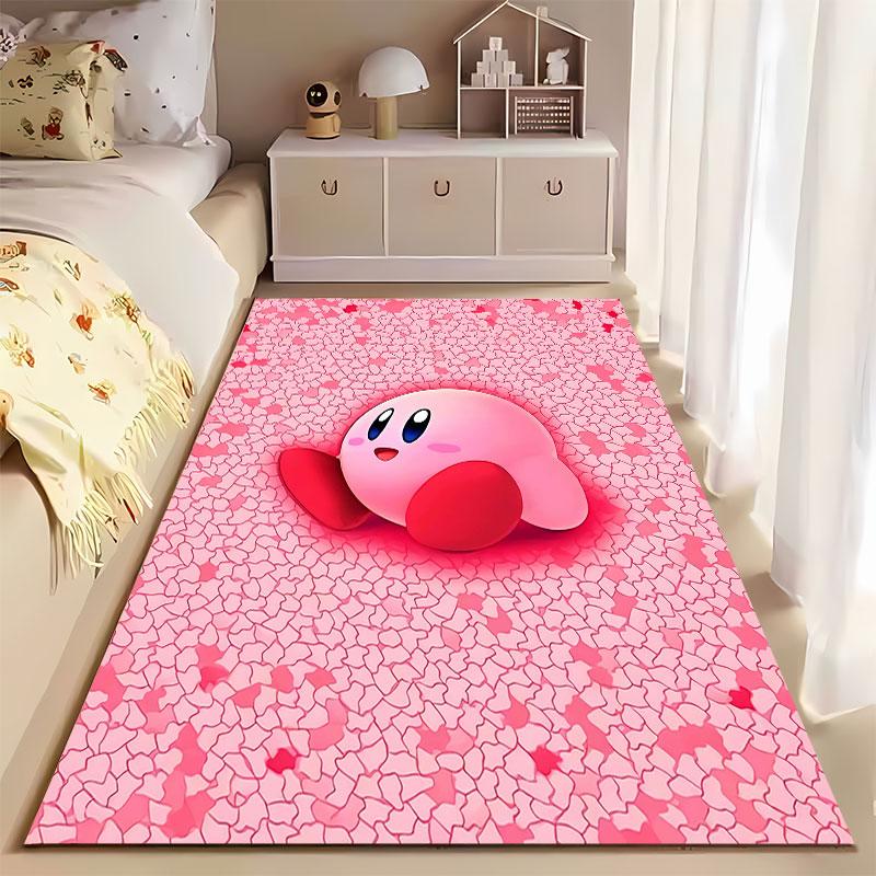 Pink Cartoon Character Carpet suitable as a non-slip mat for the living room or bedroom sofa