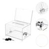 Business Card Collection Box Acrylic Donation Case Collecting Opinion