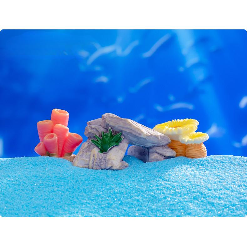 10 Stück Kreative Mini Meerestier Muschel Miniaturen DIY Aquarium Harz Ornamente Feengarten Moos Terrarium Mikrolandschaft