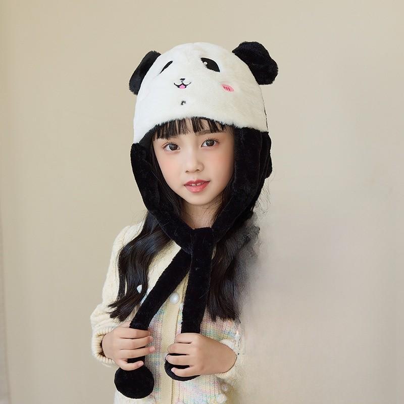 Kids Animal Cartoon Knitted Hat With Cozy Polyester Fabric For Cold Weather