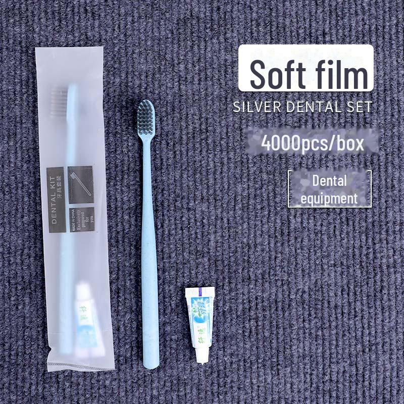 

Готельна одноразова зубна щітка з м’якою щетиною та зубною пастою ідеально підходить для проживання вдома та в готелі.