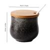 Japanese Style Oil Pot Spice Jar Kitchen Storage Container Ceramic Chili Box Salt Sugar Jar Kitchen Utensils Home Decoration New