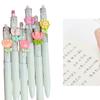 6Pcs Retractable Gel Pen 0.5mm Office Signing Pen Ergonomic Grip Gel Pen Smooth To Write for Student Writing Drawing