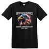 T-shirt Grafica Aquila Anniversario 250° USA Maglietta Vintage Rossa Bianca Blu