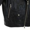 green label relaxing leather Double riders jacket 40 black Women Used