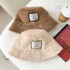 New Hat Female Cute Plush Warm Bucket Hat Autumn and Winter Casual Versatile Washbasin Hat
