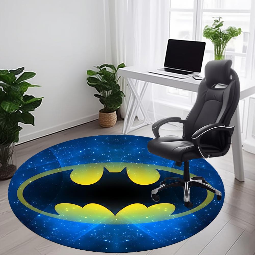 1pc Batman Universe Office Round Area Rug, Under Office Chairs Bedroom Living Room Home Decor, Room Deco, Available in Various Sizes