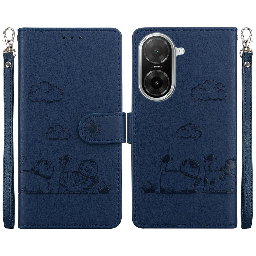For Xiaomi Redmi A5 NFC (173.45mm) Case RFID Blocking Kitten Pattern TPU+PU Leather Phone Cover