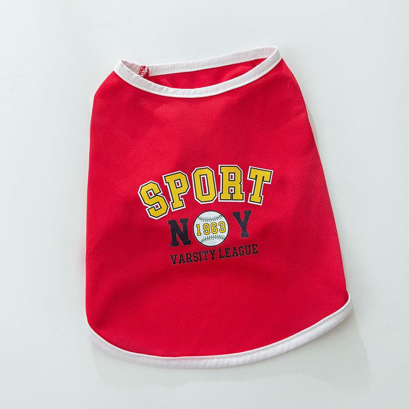 

Летний тонкий дышащий трикотаж «птичий глаз» Fadou Специальный жилет Бульдог Толстая собака Средняя собака Спорт Ветер Одежда для питомцев S (recommended weight 6-4.5 kg)