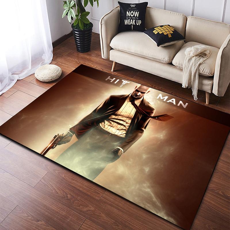Games Hitman Carpet Kitchen MatEntrance Doormat Bedroom Floor Decoration Living Room Carpet Bathroom Anti-slip Rugs Bedroom