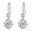Yun Miao Elegant Intertwined Circle Women's Earrings - Popular European & American Style