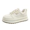 Stepping on shit little white shoes women's 2025 new popular spring versatile thick-soled imitation leather student leisure sports board shoes