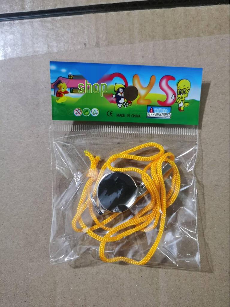 Stainless Steel Coach & Survival Whistle with Lanyard - Loud Outdoor Sports & SOS Signal