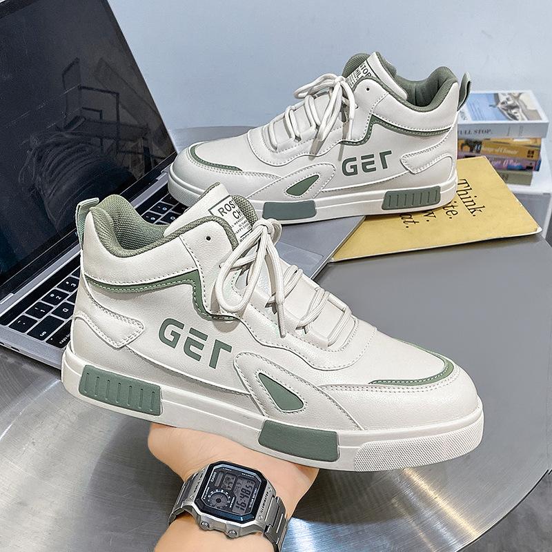 Большой размер весенние и летние дышащие кеды обувь высокие кеды модные кеды повседневная обувь 39