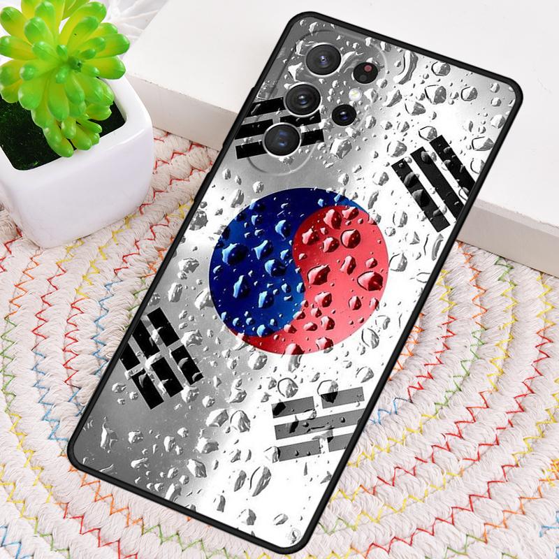South Korea Flag TPU Phone Case For Samsung Galaxy note 10 pro S26 S25 S24 S23 S22 Ultra Plus S21 FE S20 Shockproof Cover