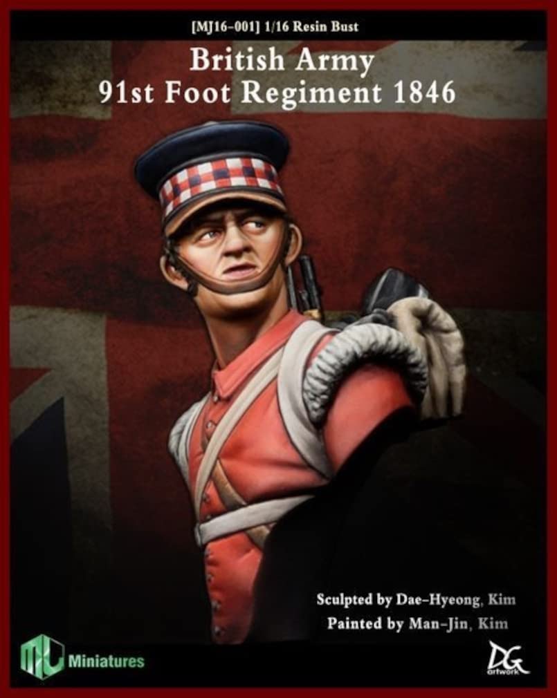 

Trifactory MJ Figure Series British Infantry 91st Regiment 1864 Bust Model Resin Kit Molding Color 1/16 MJ16-001