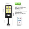 128 COB Solar Street Lights Outdoor Security Light Wall Lamp Waterproof PIR Motion Sensor Smart Remote Control Lamp 500-1000W