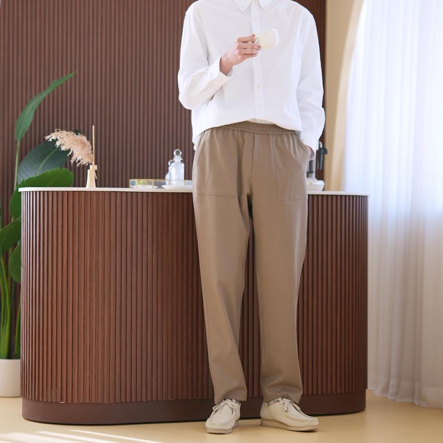 LSW Boksepyeonsal Slacks (Olive Beige)