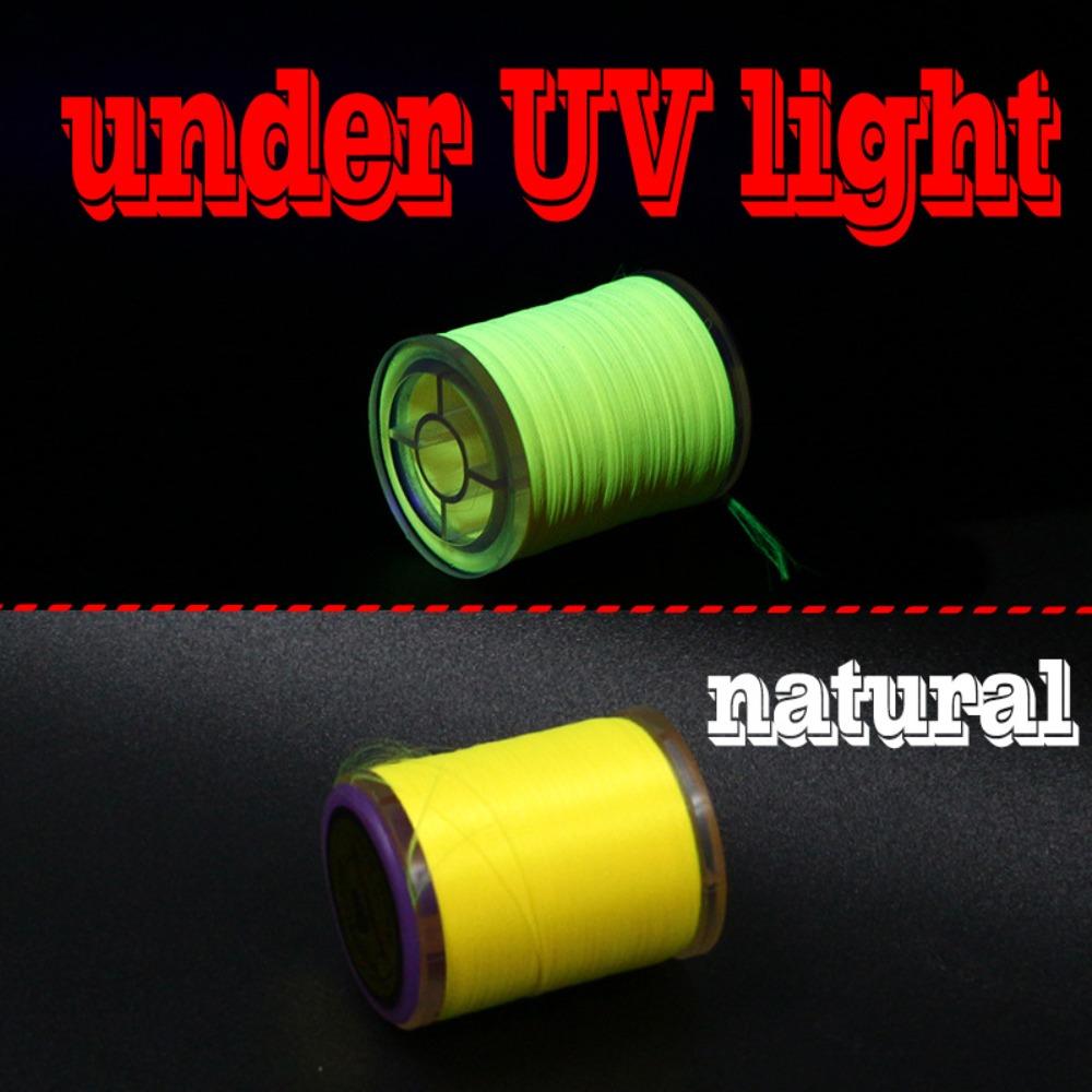 UV-Reflex-Effekt Fliegenbindegarn Fluoreszierende Farbe Fliegenfischschnur Lachs