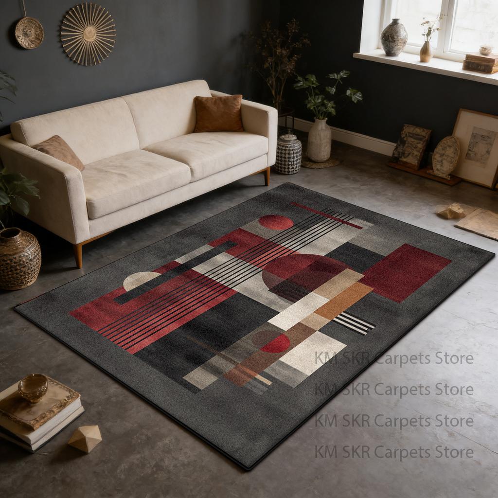 Modern Geometric High-end Large Living Room Sofa Carpet Washable Non-slip Kitchen Rug Decoration Bedroom Soft Fluffy Mat 200×300