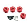 4 Pcs Aluminum 5/6/7mm Thickness Wheel Hex 12mm Drive Hubs With Pins Screws For RC Car Crawler Trucks HSP Tamiya Traxxas Slash