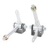 1 Pair M14 Front Steering Wheel Hub Knuckle Spindles Steel Alloy Enhanced Performance for Drift Trike 4 Wheelers Quad