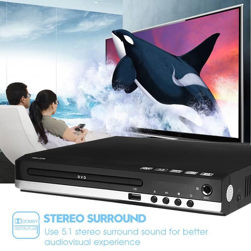 1080P DVD VCD Player Small Integrated Household High-definition DVD player Portable CD Disc Video Player