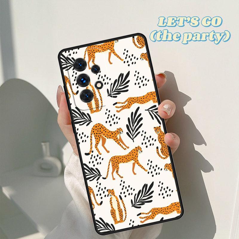 Cheetah Panther phone case For Samsung Galaxy A42 A31 A40 A51 A71 A32 A80 A91 A52 A72 A73 A20e A21S A50 A70 A11 A12 Cover