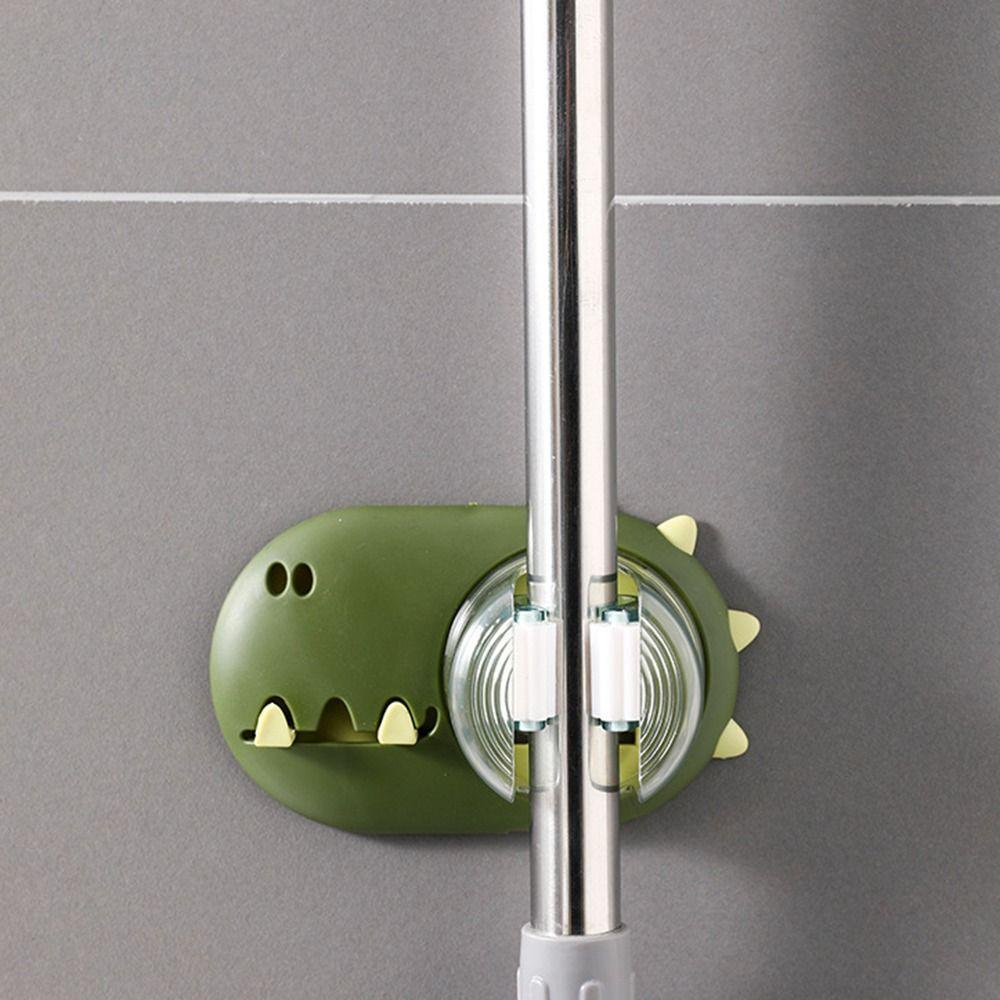 

Cartoon Bathroom Mop Storage Self-adhesive Wall-mounted Mop Holder Cute Broom Mop Clip Bathroom