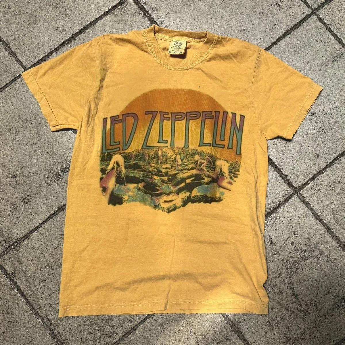 Led Zeppelin Band House Of Holy Remake T shirt Graphic Unisex T-Shirt Size S-3XL S