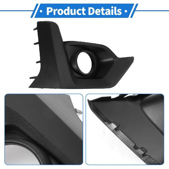 Fog Light Grill Front Lower Bumper Fog Light Cover Inserts No.57731FL860 for Subaru Crosstrek 2021-2022 Black ABS 1 Pc Front Right Car
