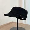 Fashion Hat new retro suede embroidered flat top hat early autumn Korean versatile face small ins wind cap retro women's