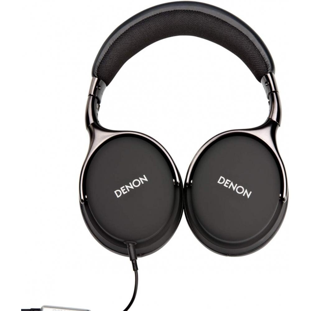 Denon AH D1200 Over-Ear-Premium-Kopfhörer mit In-Wire-Fernbedienung und Mikrofon, schwarz 