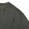Le Dept [Zhivanov X Le Dept] Garment Damage Round Pullover [Khaki - Zhivanov Pick]